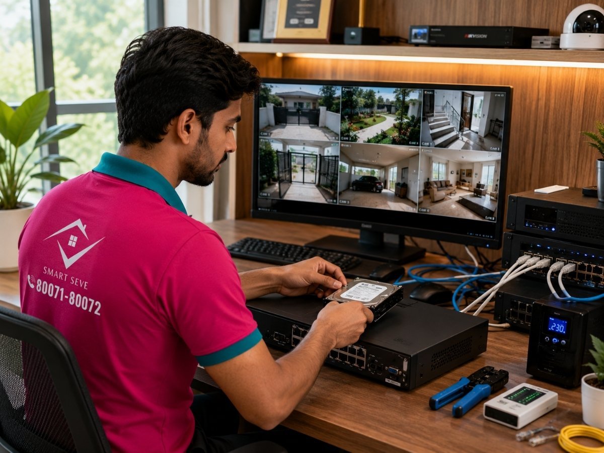 Home CCTV camera setup in Tumkur