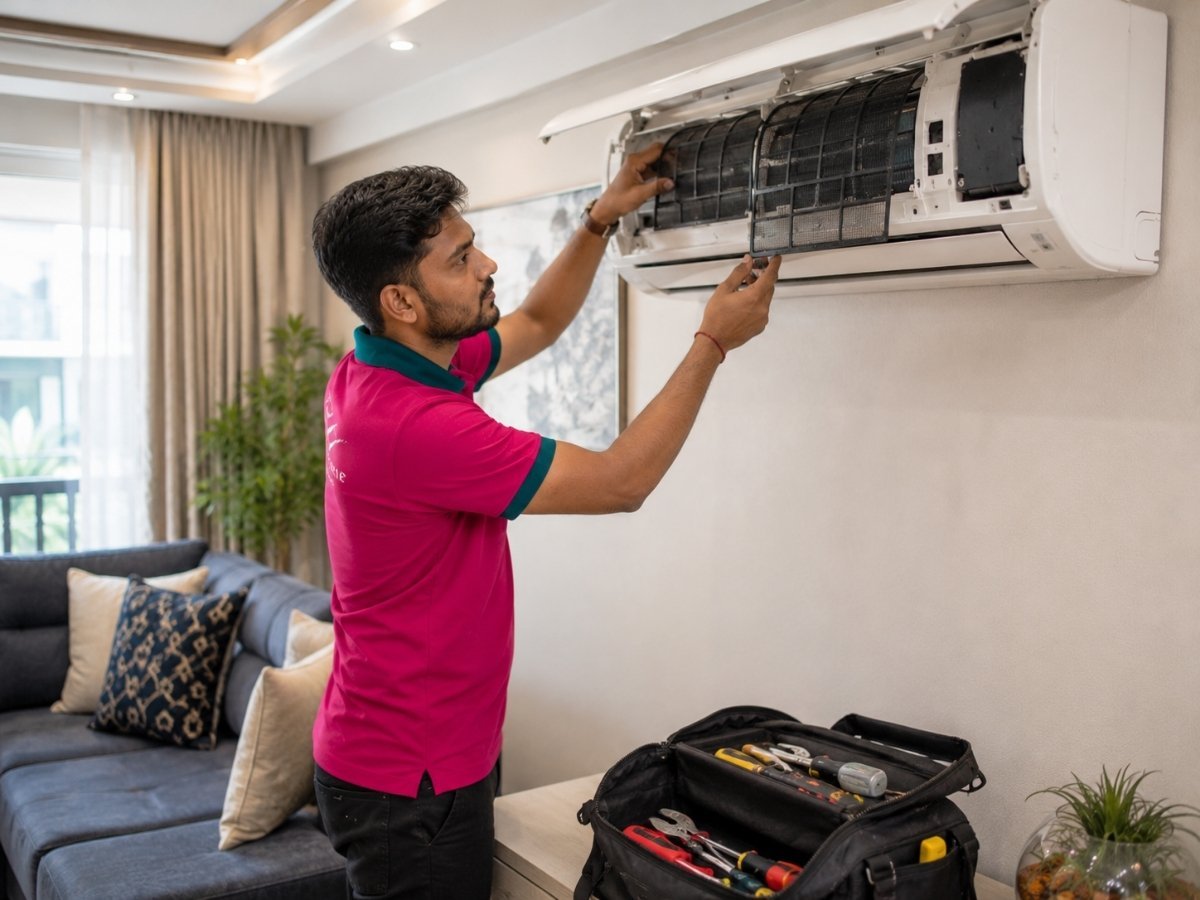 Professional AC repair service in Tumkur
