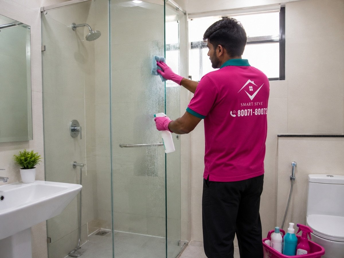 Smart Seve bathroom cleaning professional in Tumkur
