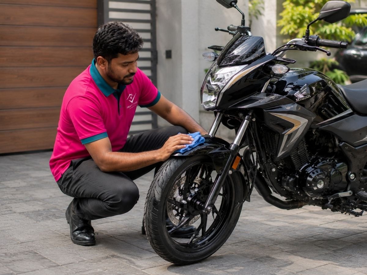 Foam bike wash in Tumkur