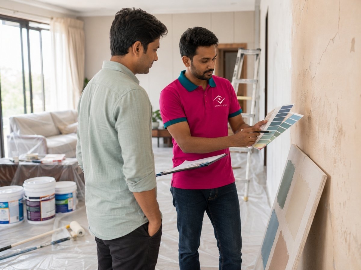 Colour selection for home painting in Tumkur