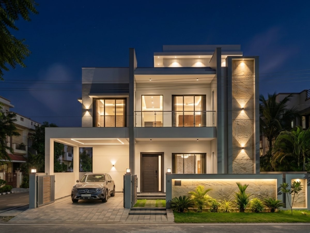 Finished building after construction in Tumkur
