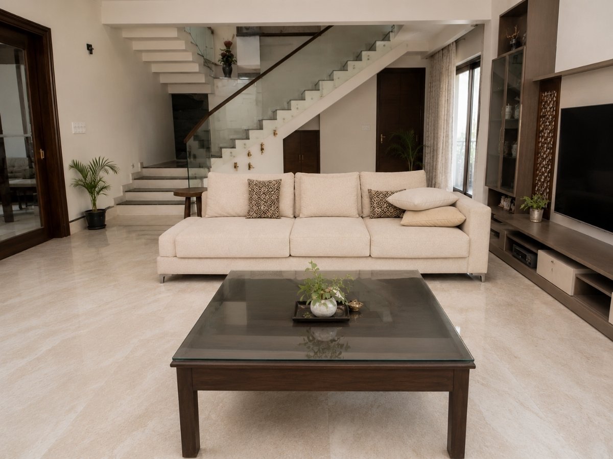 Home after deep cleaning in Tumkur by Smart Seve