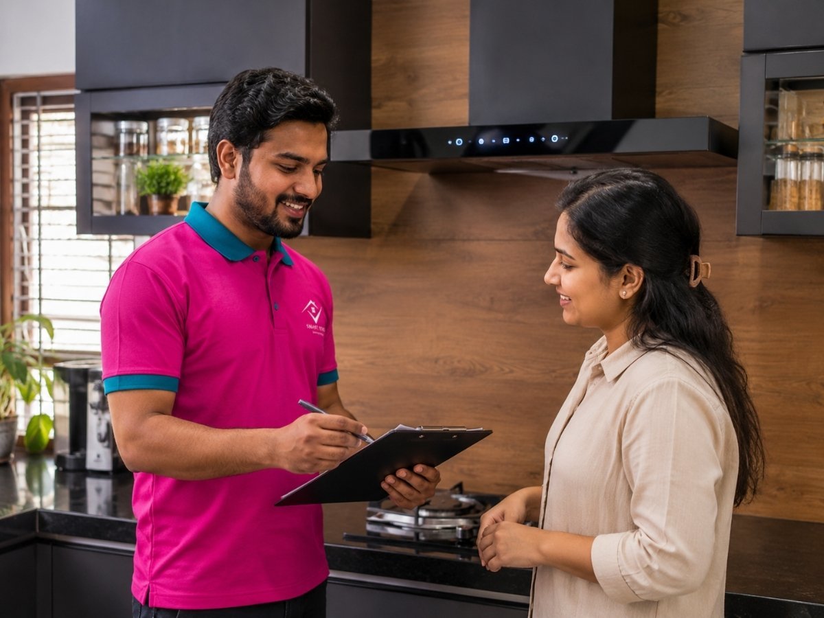 Kitchen chimney service at home in Tumkur