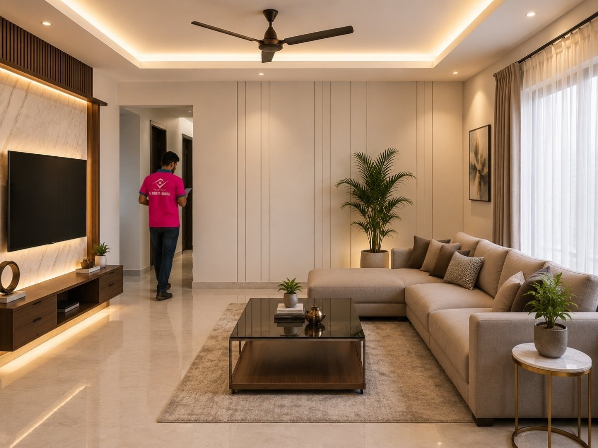 Modular home interior design in Tumkur