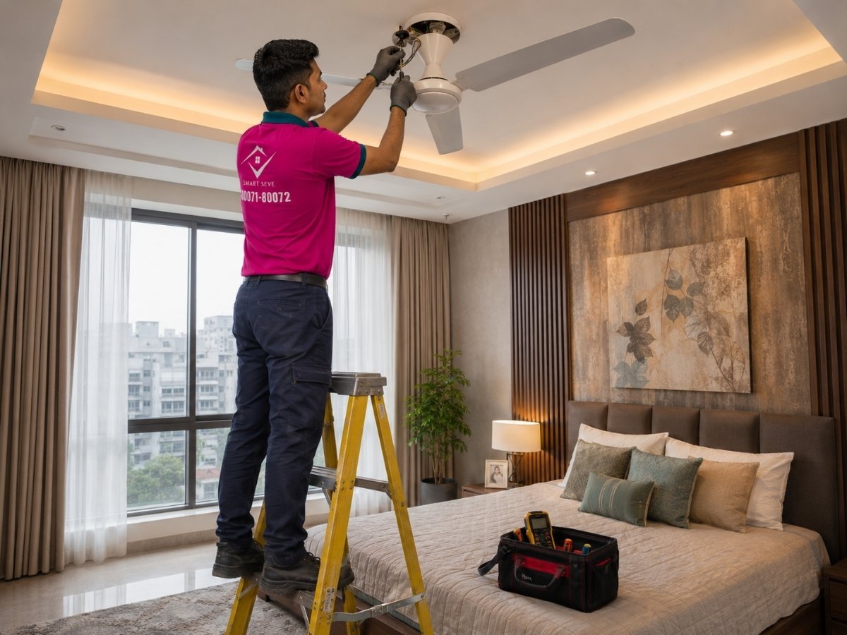 Fan fitting and installation in Tumkur