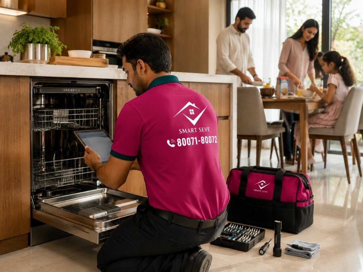 Dishwasher repair by a technician in Tumkur